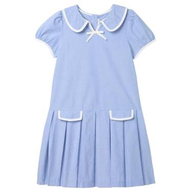 Imagem de Vestido plissado Oxford, azul, 8