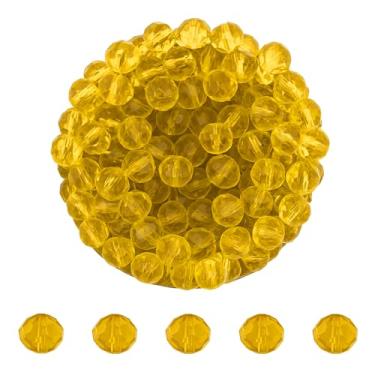 Imagem de Mandala Crafts Contas de cristal de briolette de ouro de 8 mm – 400 contas de vidro facetadas para fabricação de joias, suprimentos de contas, artesanato DIY, pulseiras, colares, brincos e contas