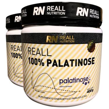Imagem de Kit 2 Palatinose 100% Pura Reall Nutrition 400g Isomaltulose-Unissex