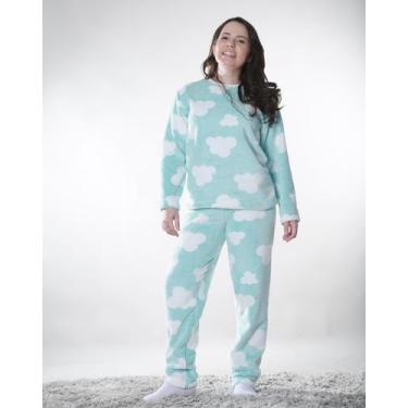 Imagem de Pijama fleece nuvem Longo Dunabella - Mãe - dunabella clothing, PP