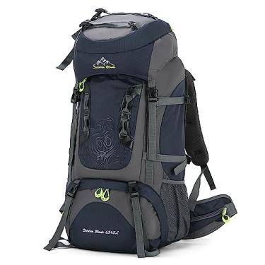 Imagem de Mochila de acampamento e caminhada 70L Pacote de montanhismo de grande dade Mochila de viagem à prova d'água