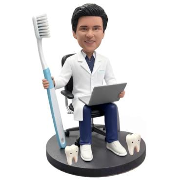 Imagem de Presente personalizado de aposentadoria para dentista, estatueta odontológica personalizada, lembranças exclusivas de aposentadoria para o dia dos pais dentista/aniversário/dia dos namorados/presente