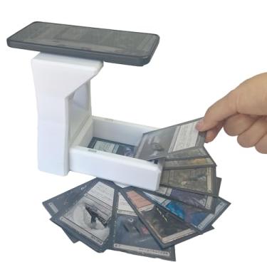Imagem de Suporte para scanner de cartões MTG, scanner de cartões colecionáveis TCG facilmente, destacável e portátil, suporte com caixa de cartão e bolsa de armazenamento, compatível com aplicativo ManaBox