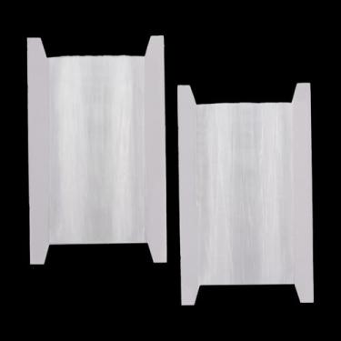 Imagem de letsinstyle 2 rolos no total de 35 metros de tiras elásticas transparentes, tiras elásticas leves de 6 mm/10 mm, faixas de borracha elásticas para projetos de costura de tecido, lingerie faça você