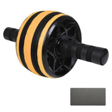Imagem de Dalekana Rolo de roda AB, roda de fitness abdominal para exercícios, rolo de treinamento de força, 29 cm, amarelo