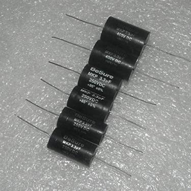Imagem de URMIBDAI Acessórios eletrônicos MKP 3.3uf 250v3.3uf capacitor de filme axial, sem eletrodo, 10 peças, circuito de controle