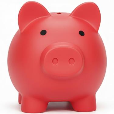 Imagem de Mealheiro para Sbrvaniy Cofrinho para meninos e meninas Meu primeiro cofre de dinheiro de plástico inquebrável P/M/G tamanho decoração poupança Natal, Páscoa, presente de aniversário