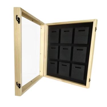 Imagem de WeiLaiKeQi Medalhas exibem estojo com orifícios pendurados, organizador de painéis de acrílico moldura de caixa de sombra para corredores de futebol All Sports