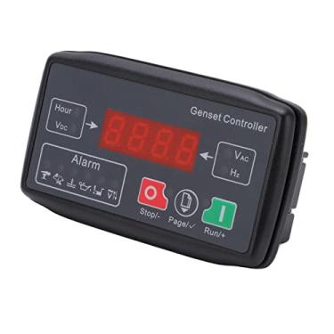 Imagem de Fafeicy Módulo Controlador do Conjunto Gerador Compacto Com Display LED, Display de Dados e Controle de Falhas para Parada de Partida Remota Manual Com Alto Desempenho, Cover ABS, Digital de Tubo