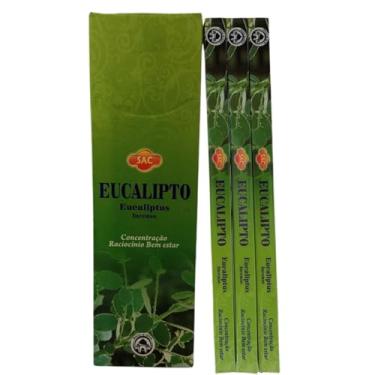 Imagem de Incenso Indiano Sac Eucalipto - Fresco e Purificante 3 Caixinhas