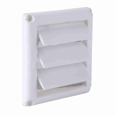 Imagem de FTVOGUE Ventilador de Plástico, Grelha de Ventilação de Parede, Grelha de Saída de Ar, Fácil Instalação, Circulação de Ar, Com Tela Mosquiteira, 20 X 20 Cm, Branco, para Parede ou Teto, 255g
