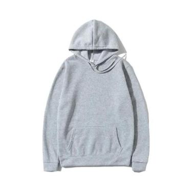 Imagem de Moletons Unissex Com Capuz E Bolso Em Cores Sólidas Para Esportes E La