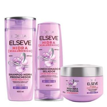 Imagem de Elséve Hidra Hialurônico Kit - Shampoo + Condicionador + Máscara Kit-Unissex