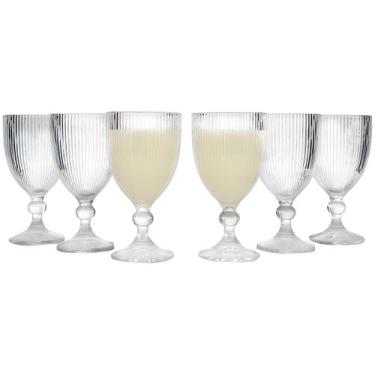 Imagem de Jogo de Taças de Vidro 350ml 6 Peças Haus Concept Canelado, Transparen