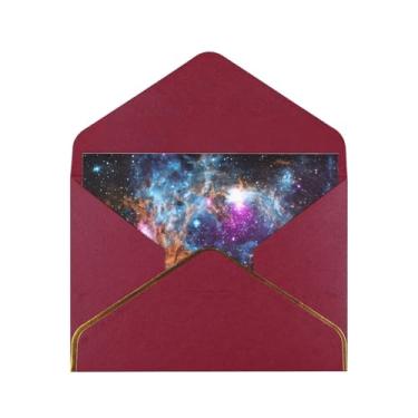 Imagem de Cartões comemorativos Universe Galaxy Space Print para todas as ocasiões, convites de festa de aniversário de casamento, 12,7 x 15,2 cm