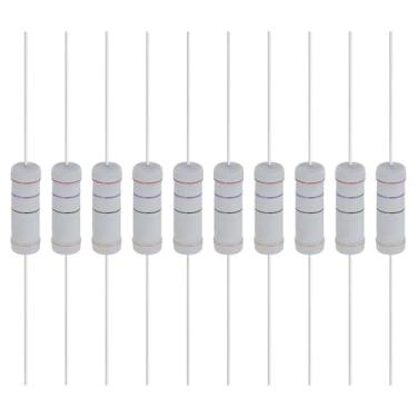 Imagem de YOKIVE 10 unidades de resistores de filme de óxido metálico de 27 ohm 5 watts, 5% de chumbo axial de resistor de tolerância | À prova de chamas para circuitos eletrônicos DIY, projetos de áudio e