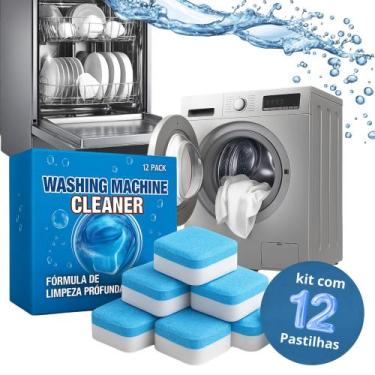 Imagem de Pastilha De Limpeza Efevervecente Para Máquina Lavar Roupas E Louças K