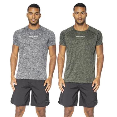 Imagem de Kit 2 Camisetas Dry Alpha Co Masculina-Masculino