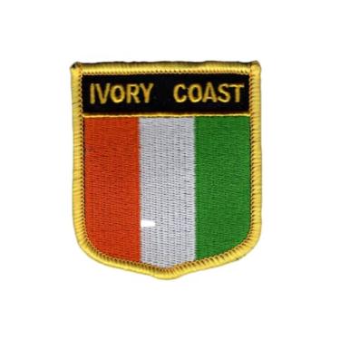 Imagem de Ruoming 1 PÇ Bandeira Multinacional 1 Patches Passar a Ferro ou Costurar Bordado Tático Militar Nacional Multinacional (Costa do Marfim)