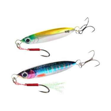 Imagem de Kit De Iscas Metálicas Jig 5 Peças 7g-40g Spinner Sinking Pencil Com A