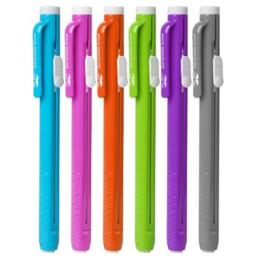 Imagem de Mr. Pen Caneta de borracha mecânica retrátil, pacote com 6, cores sortidas