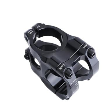 Imagem de Mesa de bicicleta de 35 mm nas cores roxa, prata, vermelha e laranja para guidão e garfo de 31,8 mm, abraçadeira de mesa curta para bicicleta de montanha em alumínio.(Black)