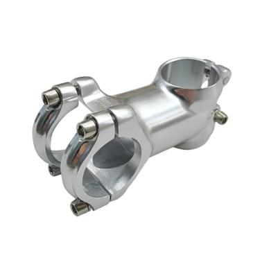 Imagem de Mesa de guidão para mountain bike em liga de alumínio prateada, ultraleve, 60 mm e 80 mm.(60mm)