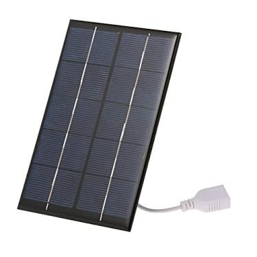 Imagem de Carregador Solar Portátil 2 5W 5V com Porta USB Painel Compacto de Silício Monocristalino para Camping Trilhas Viagens Celular Telefone Power Bank