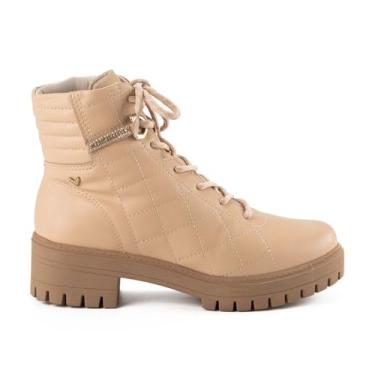Imagem de Bota Coturno Feminina Mississipi Cano Curto - Bege