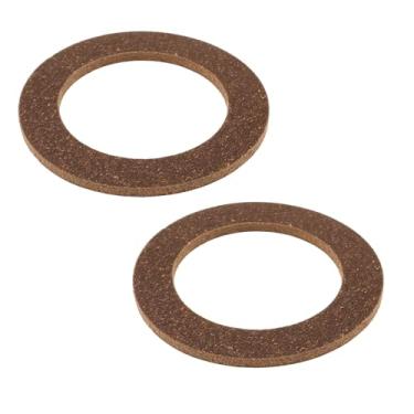 Imagem de OTOTEC 2 peças de vedação de tampa de combustível de carro 59 x 40 x 2,5 mm junta de borracha de cortiça compatível com Mercedes-Benz W107 W108 W109 W110