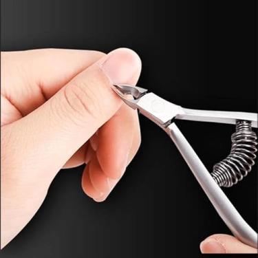 Imagem de Alicate de cutícula para manicure, 5 a 6 mm, cortador profissional de cutículas, cortador de unhas, alicate de pedicure, tesoura de cutícula