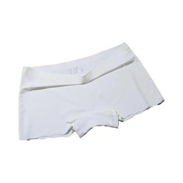 Imagem de Calcinhas Boxer Sem Costura Em Seda Gelada Para Mulheres, Dupla Utiliz
