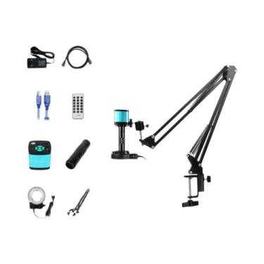 Imagem de Microscópio Eletrônico 4K HD Com Zoom De 150X, Câmera De Soldagem HDMI