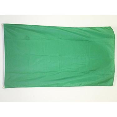 Imagem de AZ FLAG - Bandeira verde lisa - 2 x 3 pés - Faixa de cor sólida verde de poliéster claro com dois ilhós de latão - Resistente ao desbotamento - Cores vivas - 2' x 3' pés - 90 x 60 cm