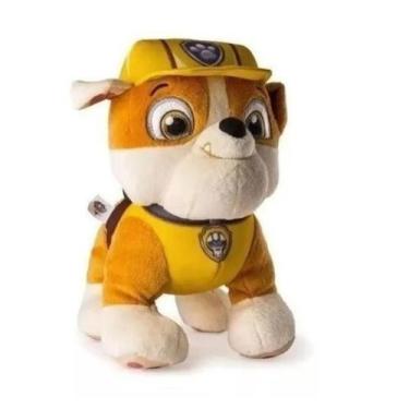 Imagem de Pelúcia Infantil Patrulha Canina 20cm Brinquedo para Criança, Rubble