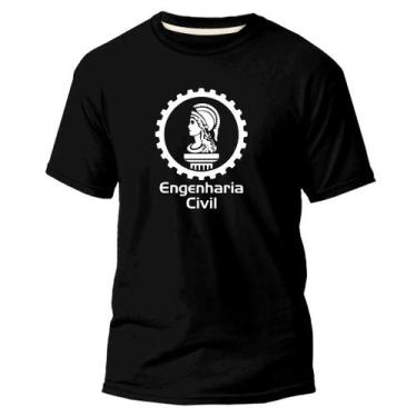 Imagem de Camiseta Algodão Premium Estampa Digital Engenharia Civil - Pavesi, Pr