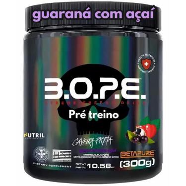 Imagem de Pré Treino BOPE Black Skull 300g B.O.P.E. Explosão de Energia e Performance Musculação-Unissex
