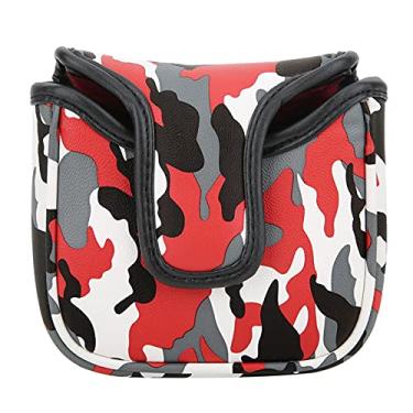 Imagem de Aoresac Capa de Cabeça para Taco de Golfe Camuflagem à Prova D'água PU Com Fecho Magnético, Capa Pequena para Taco Golfe Portátil, Tecido Pelúcia Espesso Proteção contra