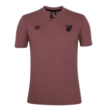 Imagem de Camisa Polo Umbro Athletico Paranaense Viagem 2024/25 Masculina - Vermelho G-Masculino