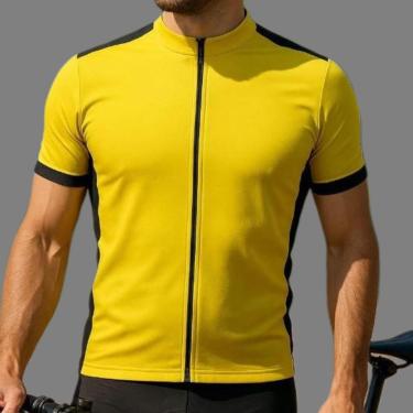 Imagem de Camiseta Ciclismo Masculina DA Modas Dry Zíper Frontal com Bolsos Traseiros - Alta Performance-Masculino