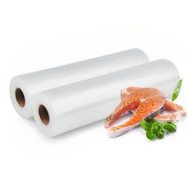 Imagem de Bobina De Saco Embalagem Seladora A Vácuo Com Ranhuras 15CM/20CM/25CM/