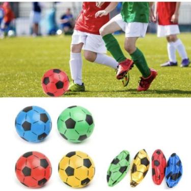 Imagem de 30 Bola Colorida Vinil Dente De Leite Inflável Bola Futebol Para Festa