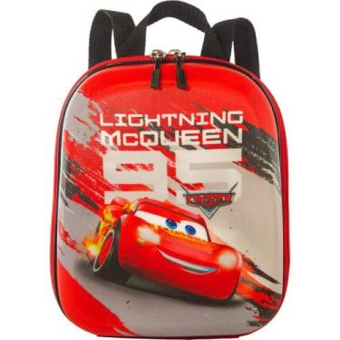 Imagem de Mochila Infantil Cars McQueen Tamanho P - Vermelha - MAX TOY