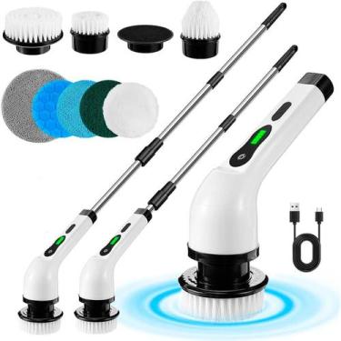 Imagem de Esfregão Elétrico S/Fio 360 Giratório Recarregável Limpeza - Relet