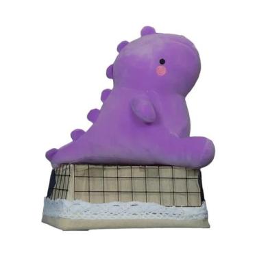 Imagem de Brinquedo De Pelúcia Dinossauro Colorido E Macio, Dino Kawaii Em Estil