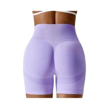 Imagem de Shorts De Yoga Sem Costura De Cintura Alta Para Mulheres, Leggings Par