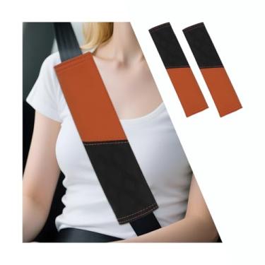 Imagem de FALVFUN Capa de cinto de segurança de carro, macio e confortável de couro resistente ao desgaste almofada de ombro alça de cinto de segurança para veículos, almofada de proteção interna automotiva