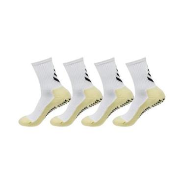 Imagem de Meias Antiderrapantes Unissex Para Exercícios, 4 Pares, Para Futebol, 