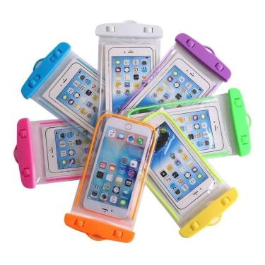 Imagem de Capa Bolsa Celular A Prova Dágua Proteção Amarelo