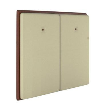 Imagem de Cabeceira Estofada Queen 160 Cm Coral Corino Bege